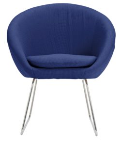 Hygena Fabric Pod Chair - Navy.